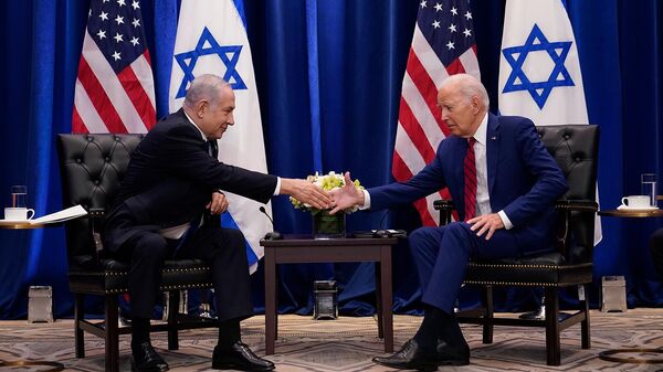 Встреча президента США Джо Байдена с премьер-министром Израиля Биньямином Нетаньяху (20 сентября 2023). Нью-Йорк - Sputnik Армения
