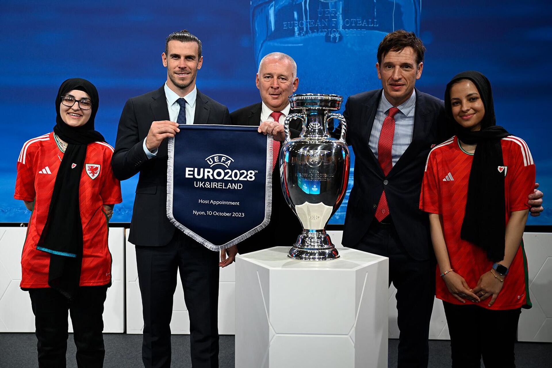 Церемония объявления о проведении EURO 2028 и EURO 2032 в штаб-квартире УЕФА (10 октября 2023). Ньон - Sputnik Արմենիա, 1920, 10.10.2023