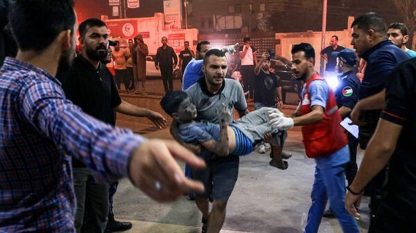 Раненых на юге сектора Газа доставляют в больницу Насер - Sputnik Армения