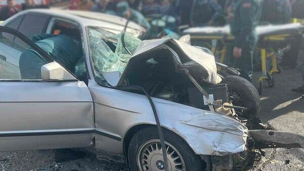 Дорожно-транспортное происшествие на дороге Аштарак - Агарак (30 октября 2023). Арагацотн - Sputnik Армения