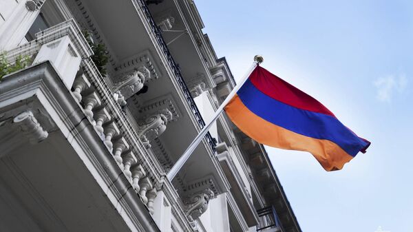 Министр иностранных дел Арарат Мирзоян на официальной церемонии открытия нового здания посольства Армении в Великобритании (13 ноября 2023). Лондон - Sputnik Армения