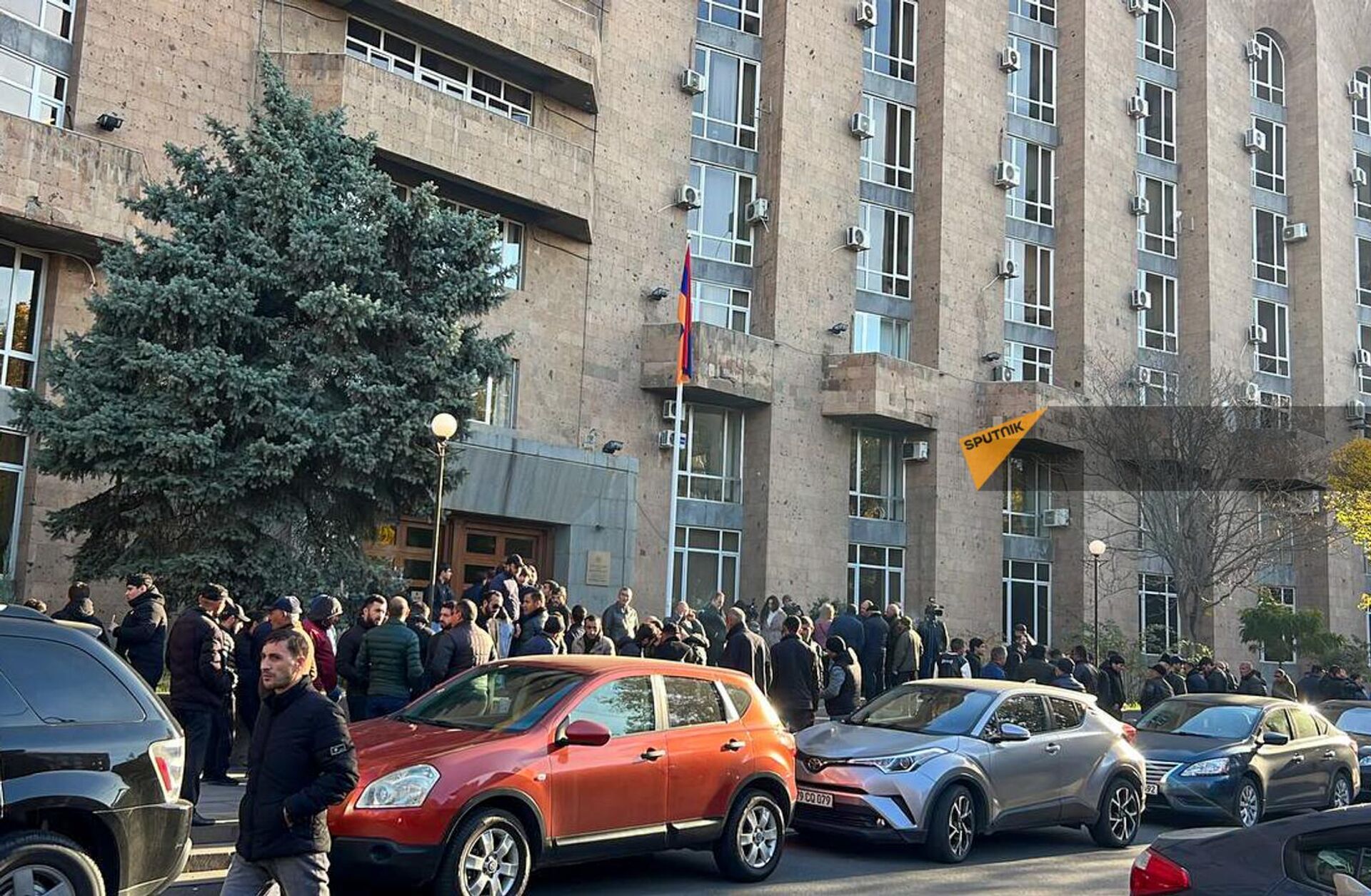 Акция протеста у третьего здания Правительства (23 ноября 2023). Еревaн - Sputnik Армения, 1920, 23.11.2023