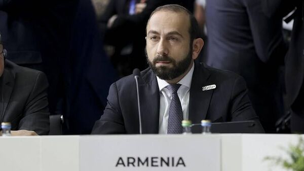 Министр иностранных дел Арарат Мирзоян на 30-м саммите глав МИД ОБСЕ (30 ноября 2023). Скопье - Sputnik Армения
