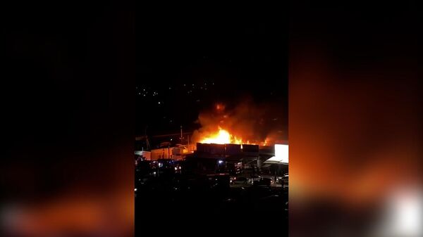 Пожар на рынке «Темерник» в Ростове - Sputnik Армения