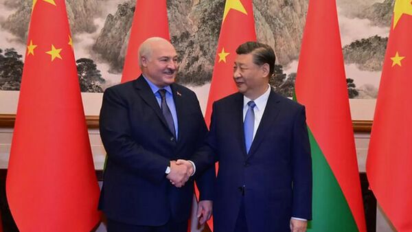 Встреча президента Беларуси Александра Лукашенко с председателем КНР Си Цзиньпином (4 декабря 2023). Пекин - Sputnik Армения