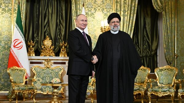 Президенты России и Ирана Владимир Путин и Эбрахим Раиси в Москве (7 декабря 2023) - Sputnik Армения