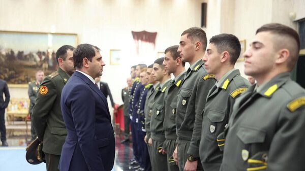 Министр обороны Сурен Папикян посетил Военную академию сухопутных войск Греции (14 декабря 2023). Греция - Sputnik Армения