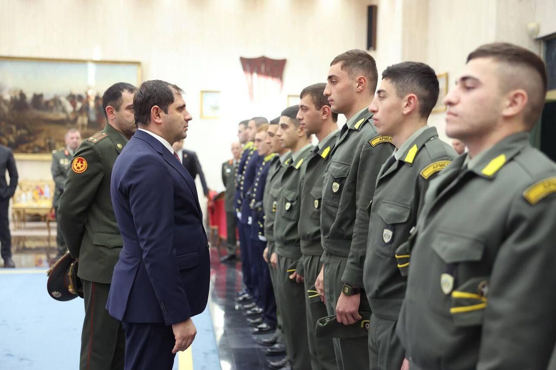 Министр обороны Сурен Папикян посетил Военную академию сухопутных войск Греции (14 декабря 2023). Греция - Sputnik Արմենիա, 1920, 14.12.2023