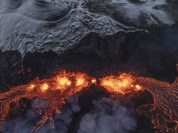 Извержение вулкана в Исландии. - Sputnik Армения