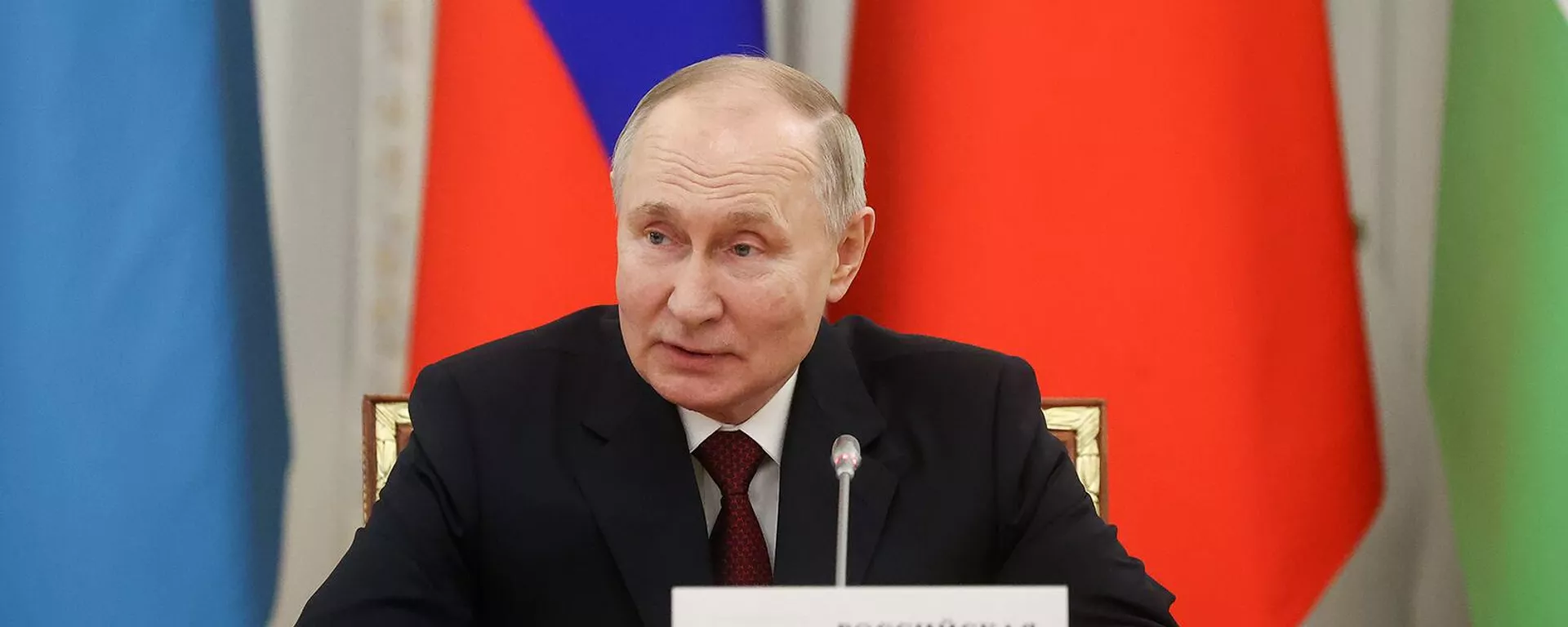 Президент РФ Владимир Путин на неформальной встрече глав государств-участников СНГ (26 декабря 2023). Санкт-Петербург - Sputnik Армения, 1920, 26.12.2023