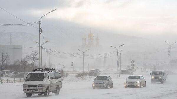 Снежный циклон в Магадане - Sputnik Армения