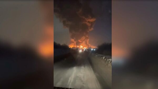 Пожар на складе Wildberries в Пушкинском районе в Санкт-Петербурге - Sputnik Армения