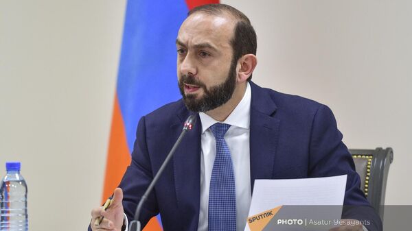 Пресс-конференция министра иностранных дел Арарата Мирзояна (23 января 2024). Еревaн - Sputnik Армения