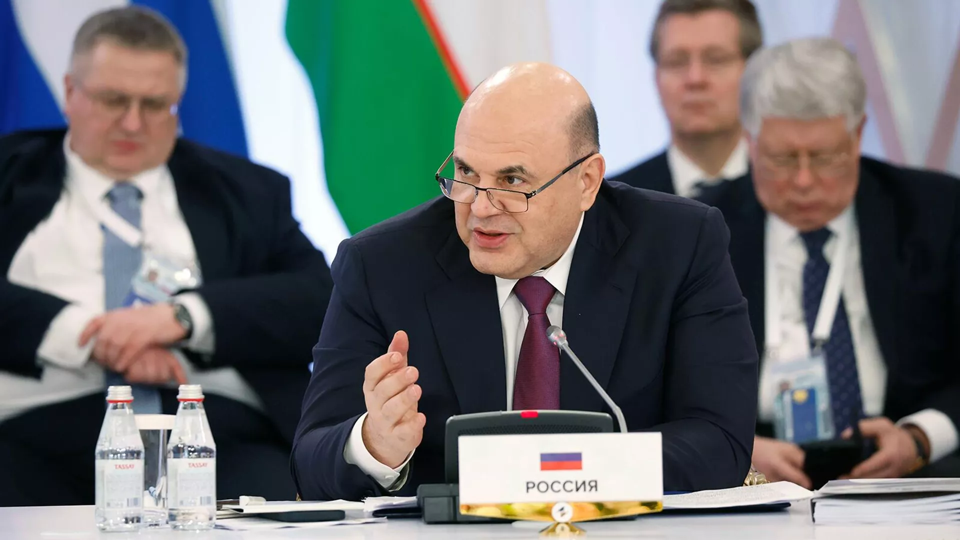 Председатель правительства РФ Михаил Мишустин участвует в заседании Евразийского межправительственного совета в широком составе (2 февраля 2024). Алматы - Sputnik Армения, 1920, 10.02.2024