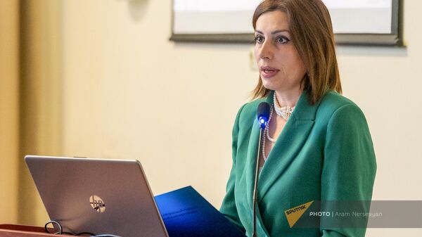 Министр здравоохранения Анаит Аванесян на IV национальном онкологическом конгрессе (3 февраля 2024). Джермук - Sputnik Армения