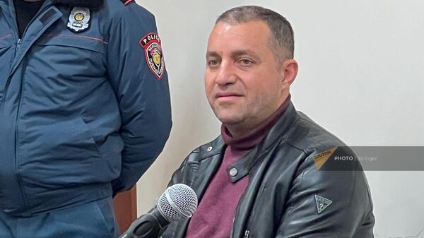 Ваан Керобян в зале суда (16 февраля 2024). Еревaн - Sputnik Армения