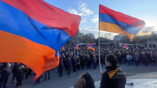 Оппозиционный митинг на площади Свободы - Sputnik Армения