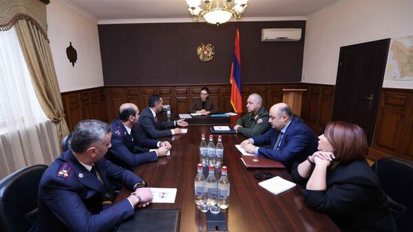 Генпрокурор Анна Вардапетян провела заседание для подведения итогов работы прокуратуры Сюникской области за 2023 год (26 февраля 2024). Еревaн - Sputnik Армения