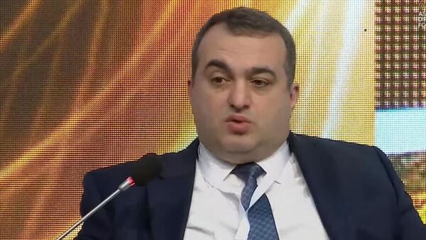 Замминистра иностранных дел Грузии Лаша Дарсалия  выступает на дипломатическом форуме в Анталье (1 марта 2024). Турция - Sputnik Армения