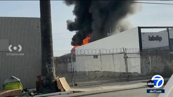 Лос-Анджелес окутал дым от пожара на заводе по переработке каннабиса - Sputnik Армения