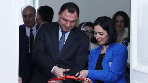 Церемония открытия Центра грузиноведения В ЕГУ (26 марта 2024). Еревaн - Sputnik Армения