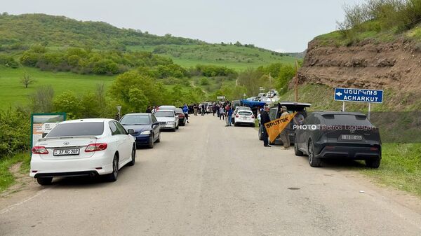 Ситуация на дороге Киранц-Ачаркут (24 апреля 2024). Тавуш - Sputnik Армения