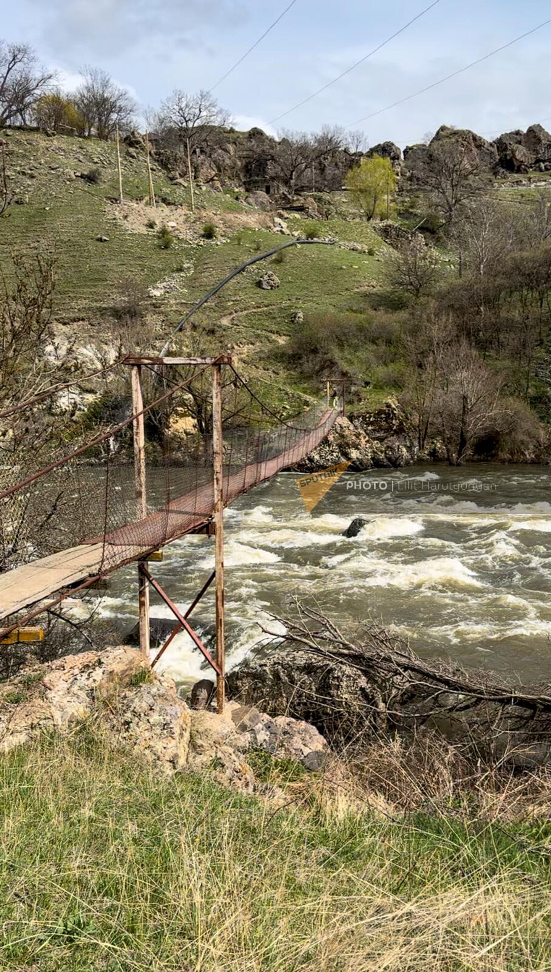 Качающийся мост через реку Кура - Sputnik Արմենիա, 1920, 29.04.2024