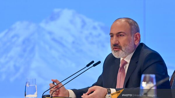 Премьер-министр Никол Пашинян на пресс-конференции (7 мая 2024). Еревaн - Sputnik Армения
