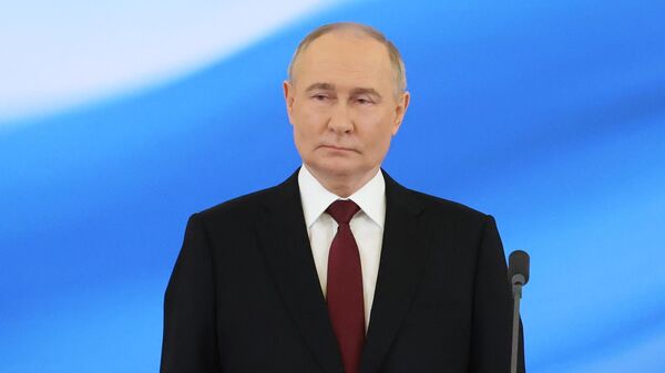 Президент РФ Владимир Путин на инаугурации (7 мая 2024). Москва - Sputnik Армения