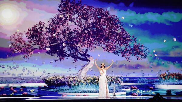 Участница из Молдовы Наталья Барбу во время первого полуфинала конкурса песни Евровидение (7 мая 2024). Мальмё - Sputnik Армения