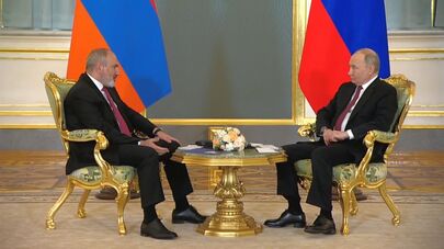 Двусторонняя встреча Путина и Пашиняна