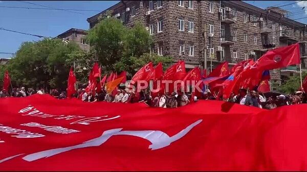 Акцию в Ереване провели и армянские коммунисты - Sputnik Армения