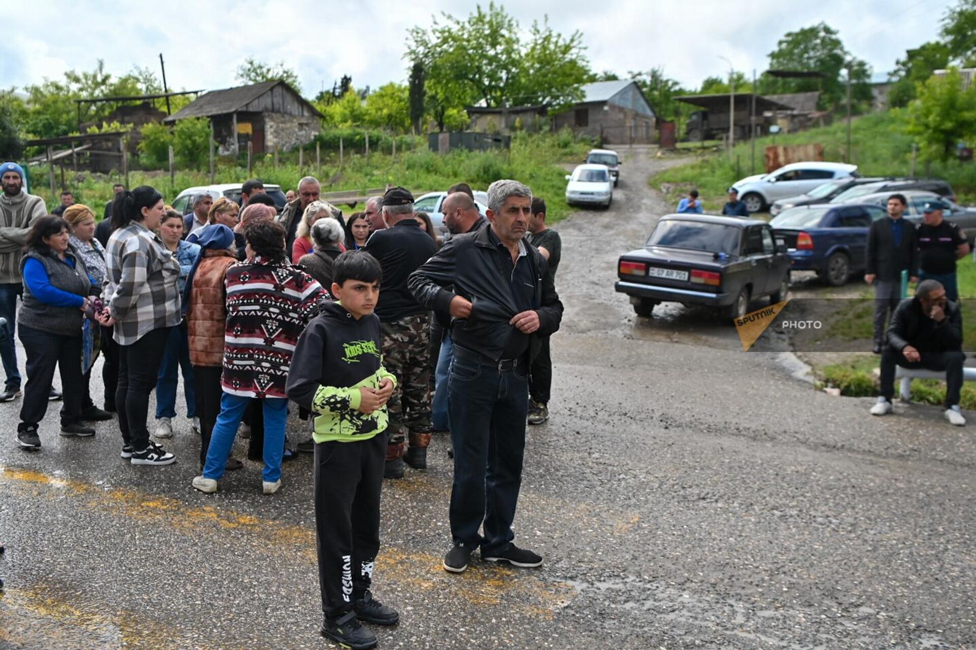 Жители села Киранц перекрыли автомобильное движение межгосударственной дороги (16 мая 2024). Тавуш - Sputnik Армения, 1920, 16.05.2024