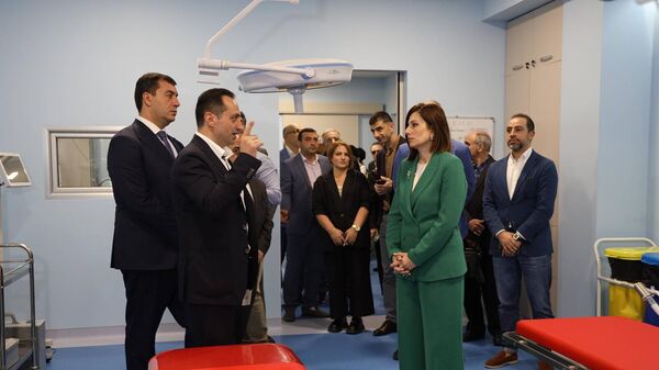 Министр здравоохранения Анаит Аванесян на открытии Института здоровья глаз (17 мая 2024). Еревaн - Sputnik Армения