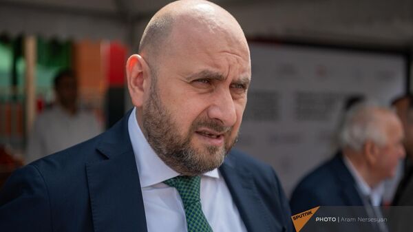 Председатель Центробанка Армении Мартин Галстян на церемонии открытия Национального суперкомпьютерного центра Армении (31 мая 2024). Еревaн - Sputnik Армения