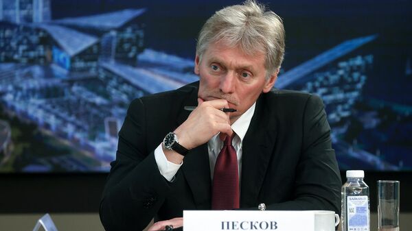 Пресс-секретарь президента РФ Дмитрий Песков на встрече президента РФ с руководителями международных информационных агентств (5 июня 2024). Санкт-Петербург - Sputnik Армения