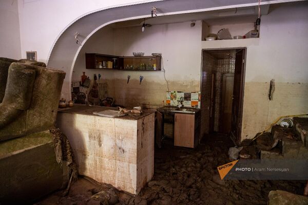 Пострадавший от наводнения дом жителя Станции Ахтала Артура Бекджаняна - Sputnik Армения