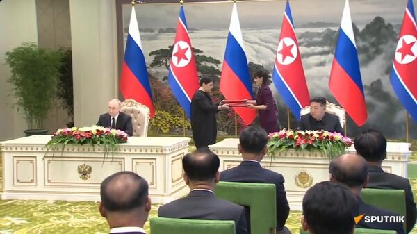 Путин и Ким Чен Ын подписали Договор о всеобъемлющем стратегическом партнерстве России и КНДР - Sputnik Արմենիա