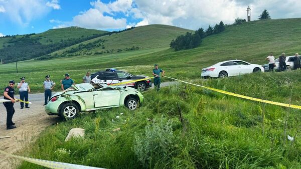 Дорожно-транспортное происшествие на трассе Спитак-Ереван (21 июня 2024). Лори - Sputnik Армения