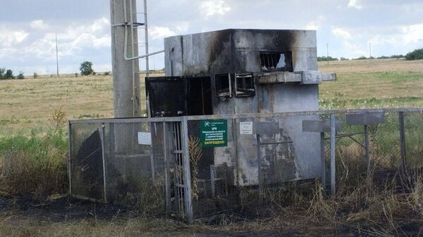 Последствия удара ВСУ по одному из постов радиационного контроля Запорожской АЭС - Sputnik Армения