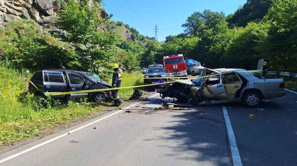 Дорожно-транспортное происшествие на дороге Дилижан-Ванадзор (4 июля 2024). Тавуш - Sputnik Армения