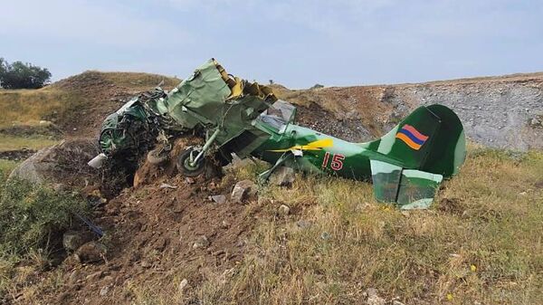 Потерпевший катастрофу самолет АН-2  недалеко от Егварда (19 июля 2024). Котайк - Sputnik Армения