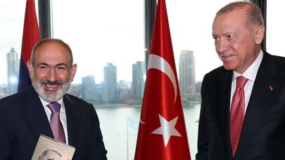 Премьер-министр Никол Пашинян встретился с президентом Турции Реджепом Тайипом Эрдоганом (24 сентября 2024). Нью-Йорк