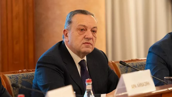 Авет Адонц на конференции на тему Армения и Россия в условиях регионального и глобального переформатирования: уроки и стратегический выбор (11 декабря 2024). Еревaн - Sputnik Армения