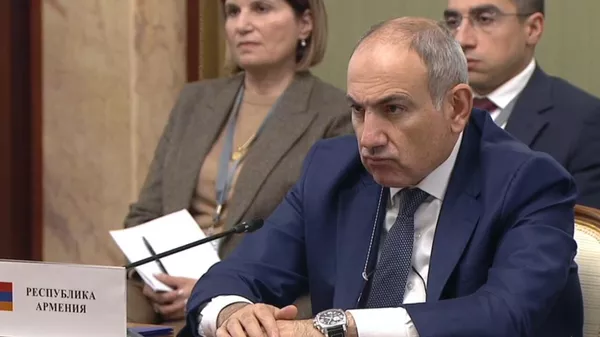 Премьер-министр Никол Пашинян на заседании Евразийского межправительственного совета (13 декабря 2024). Москва - Sputnik Армения
