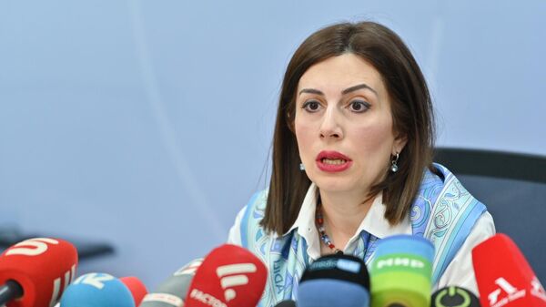 Министр здравоохранения Анаит Аванесян проводит пресс-конференцию (14 января 2025). Еревaн - Sputnik Армения