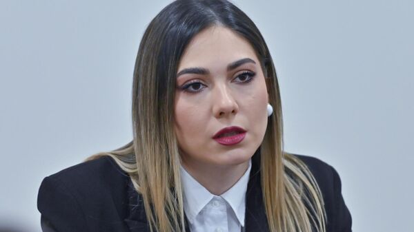 Министр юстиции Србуи Галян проводит пресс-конференцию (14 января 2025). Еревaн - Sputnik Армения