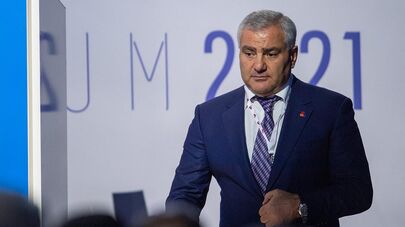 Самвел Карапетян на бизнес-форуме "Armenian Business Forum (ABF) 2021" ассоциации армянских предпринимателей (20 сентября 2021). Ереван