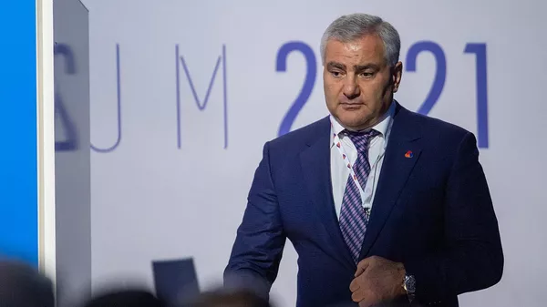 Самвел Карапетян на бизнес-форуме Armenian Business Forum (ABF) 2021 ассоциации армянских предпринимателей (20 сентября 2021). Ереван - Sputnik Армения