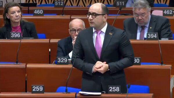 Айк Мамиджанян выступает на заседании ПАСЕ - Sputnik Армения